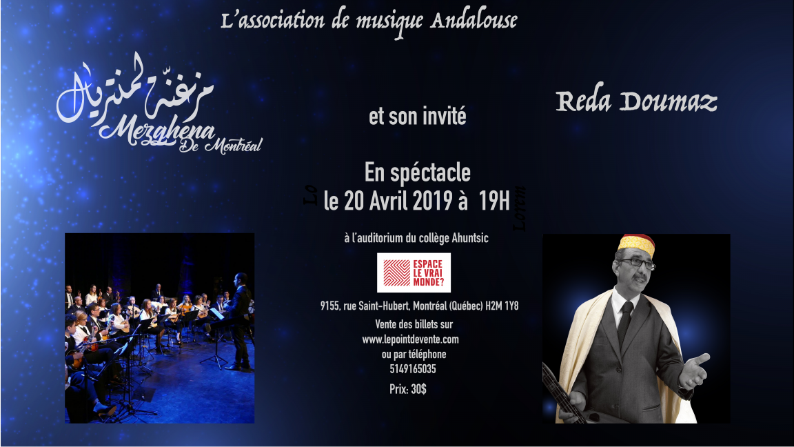 Mezghena de Montréal et Reda Doumaz en spectacle