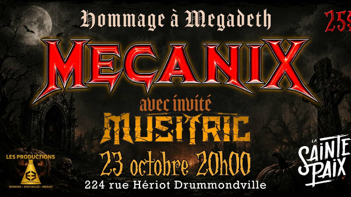 Tribute to Megadeth par Mecanix et groupe invité: Musitric