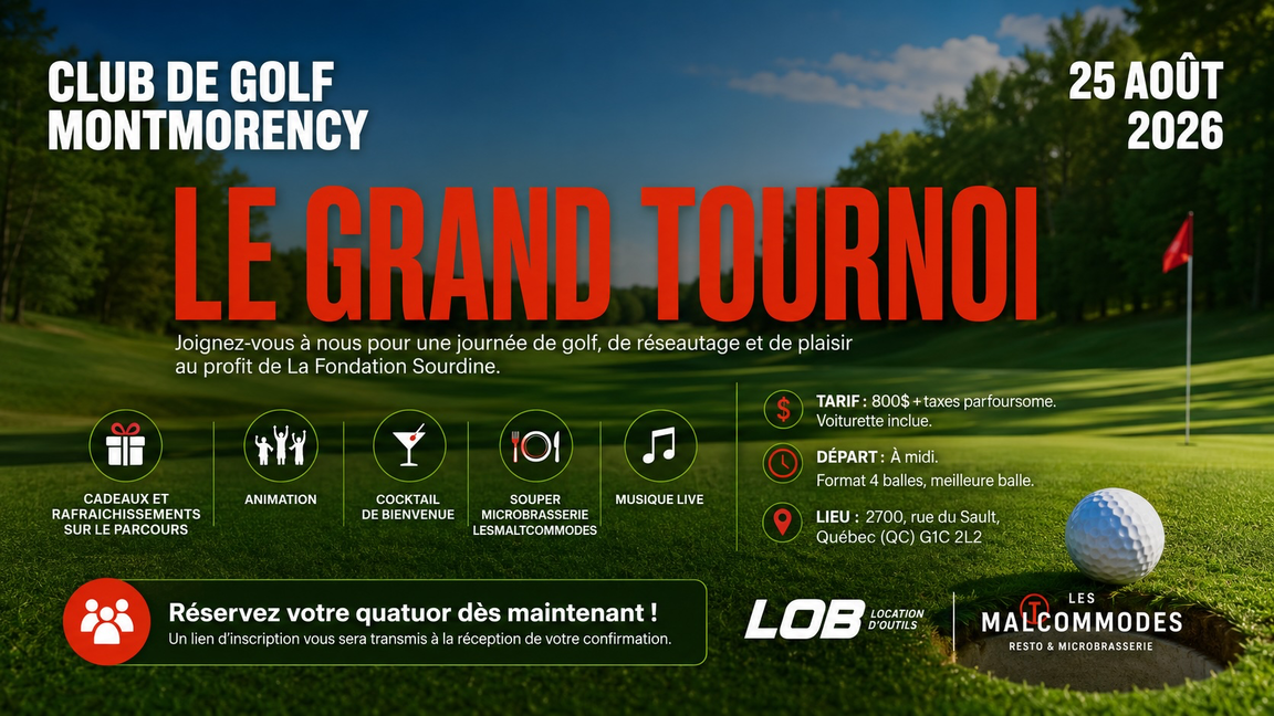 TOURNOI DE GOLF LOB/MALTCOMMODES