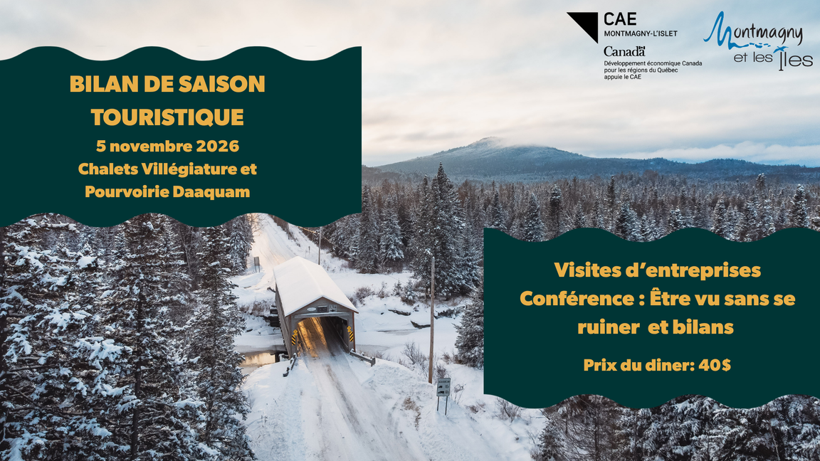 Bilan de saison 2026 Tourisme Région Montmagny