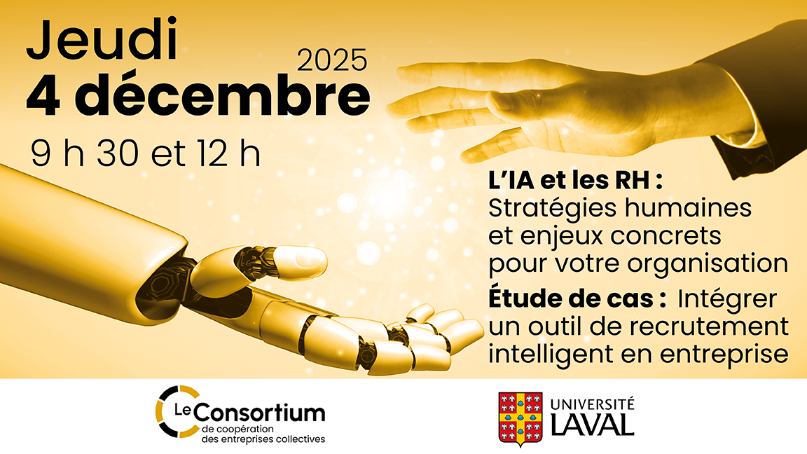 Webinaire - L’IA et les RH : Stratégies humaines et enjeux concrets pour votre organisation