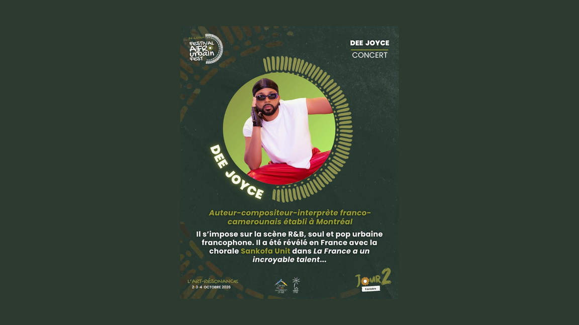 DEE JOYCE en show - Festival Afro Urbain (GRATUIT)