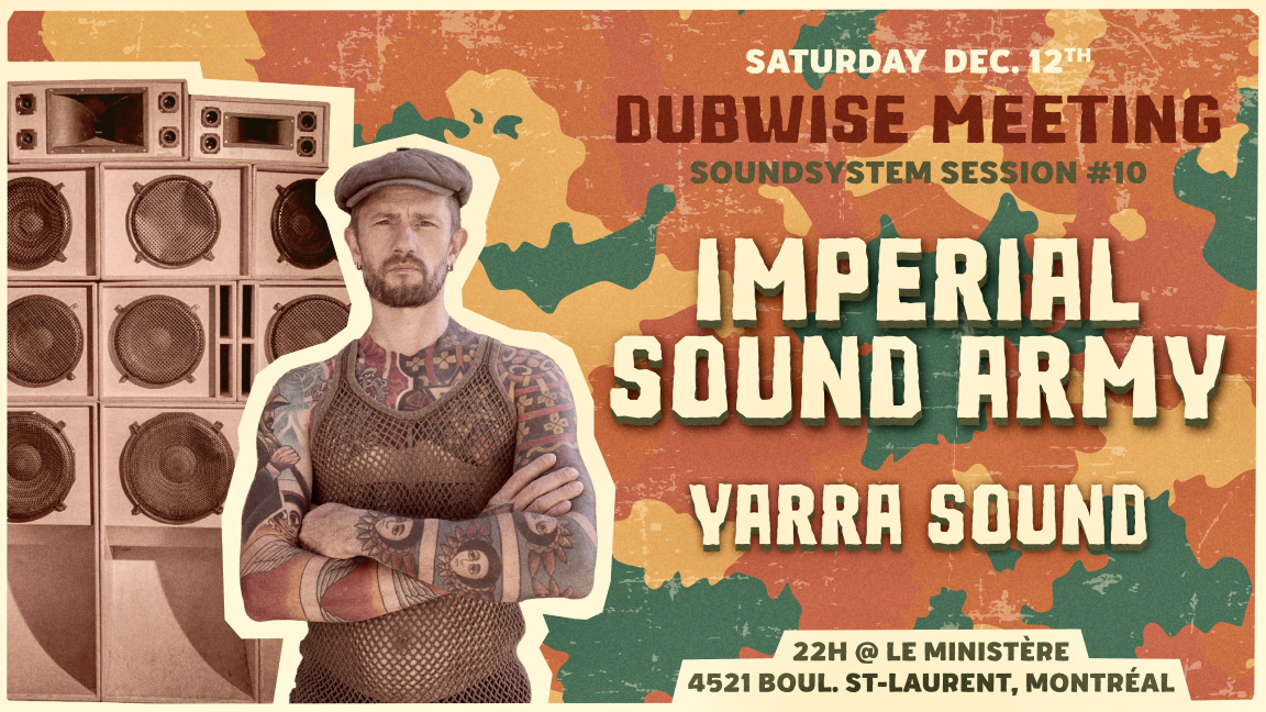 DUBWISE MEETING #10 - Yarra Sound invite DAN I / IMPERIAL SOUND ARMY (IT)