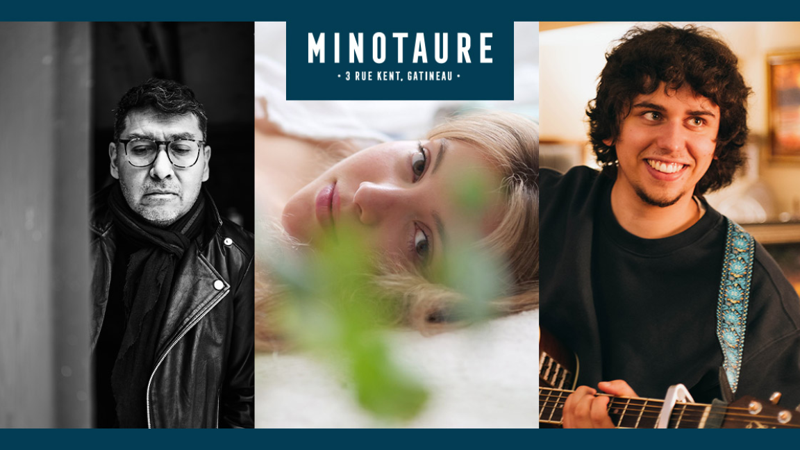 Nick Bellerose, Myri et Gabriel Comba au Minotaure