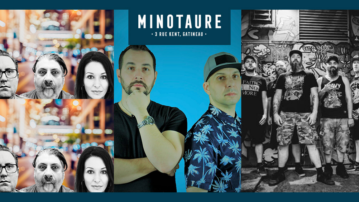 Triple Threat Pony, No Helmet et Feed Before Midnite au Minotaure