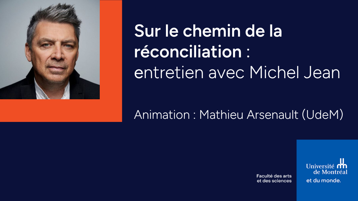 Sur le chemin de la réconciliation : entretien avec Michel Jean