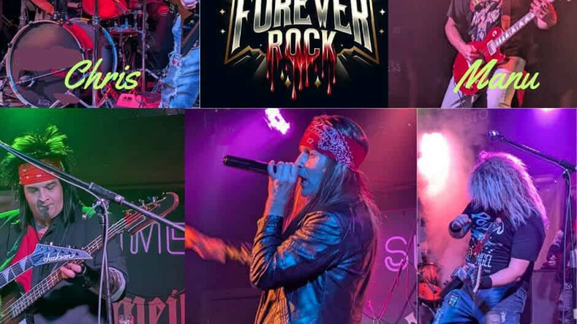 Hommage Guns N' Roses,Motley,Poison
