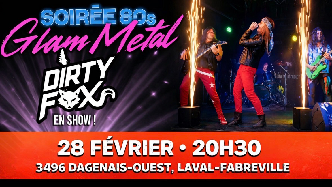 Hommage glam métal 80’s