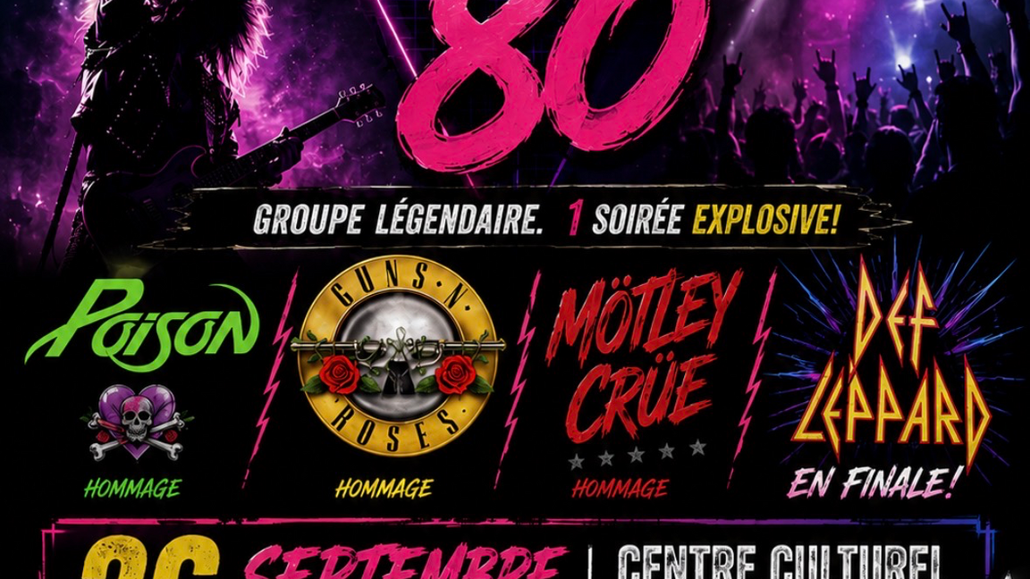 Hommage aux ROCK 80's Guns,Poisson,Motley Crue,Def Leppard