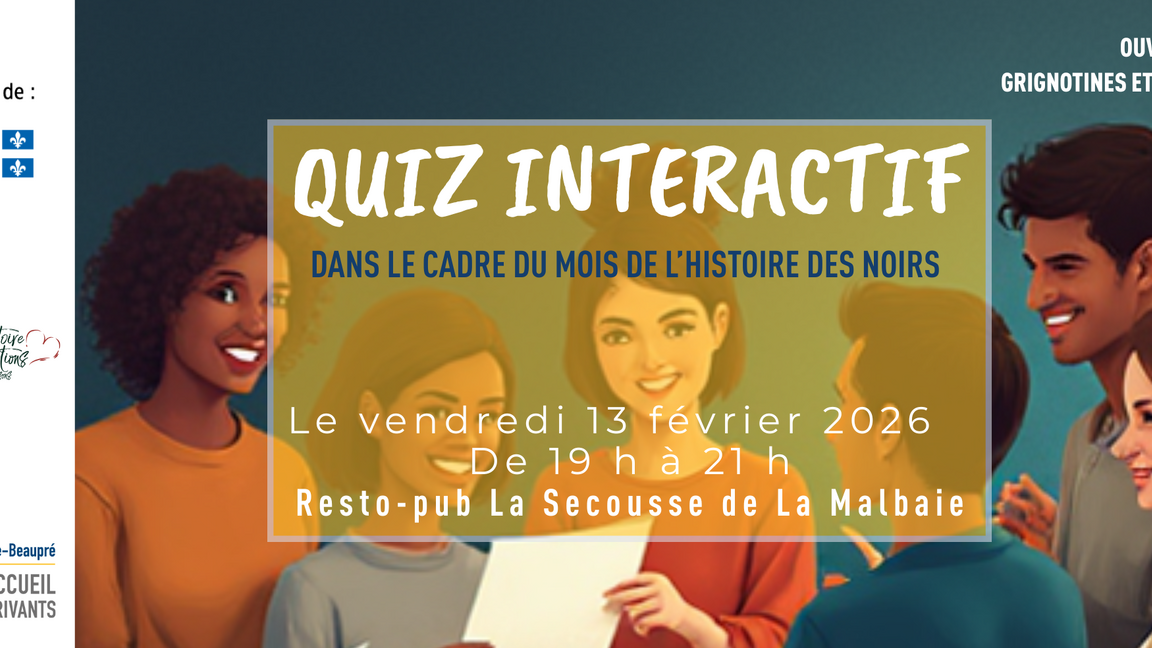 Quiz interactif – Mois de l’Histoire des Noir.e.s au Canada