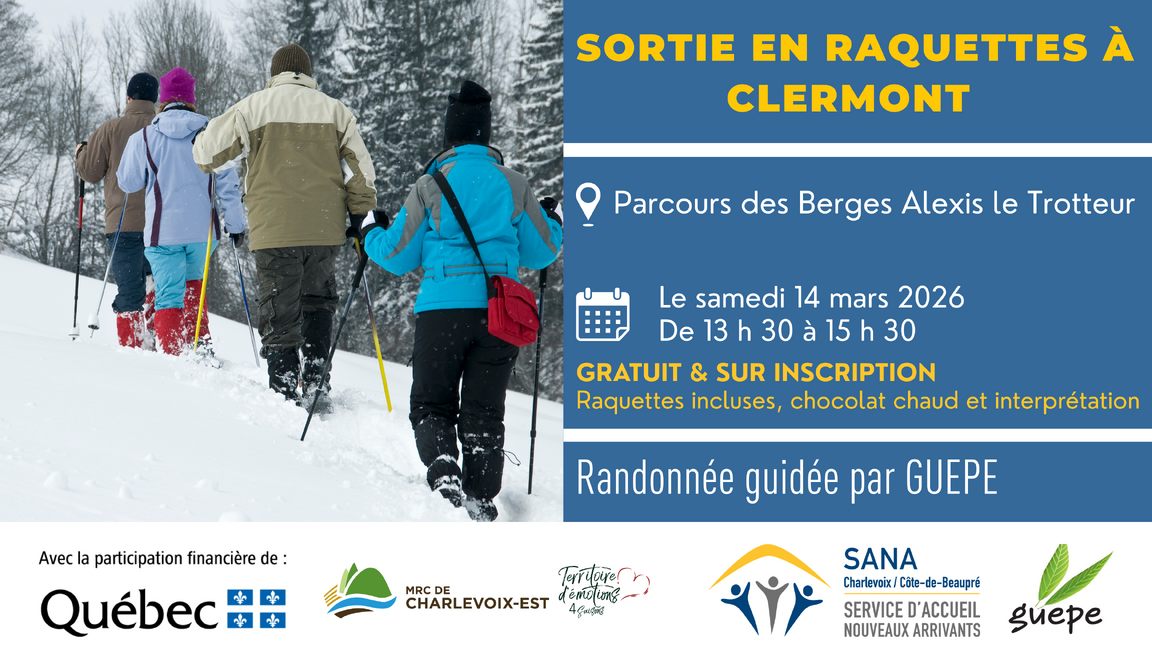 sortie en raquettes à clermont