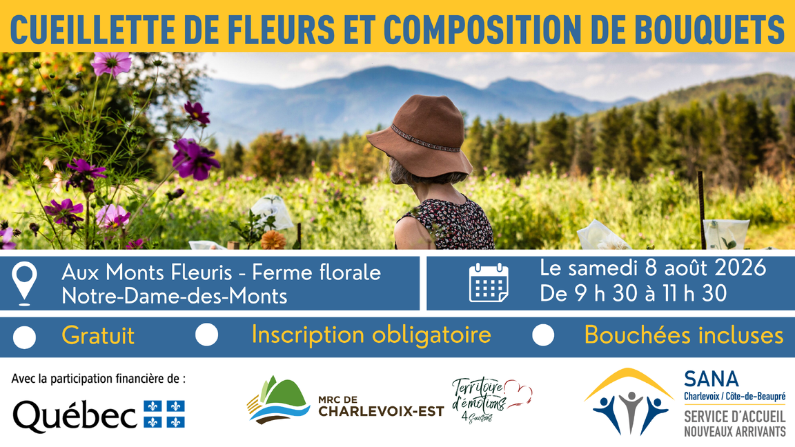 CUEILLETTE DE FLEURS ET COMPOSITION DE BOUQUETS