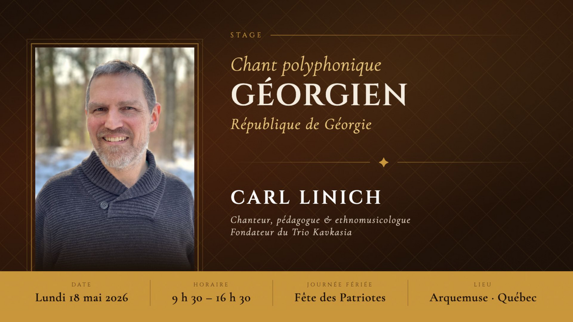 Stage de chant polyphonique géorgien avec Carl Linich