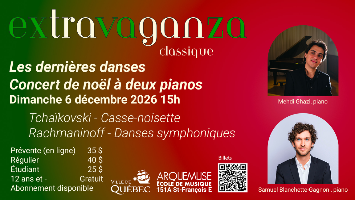 Les dernières danses - Concert de noël sur deux pianos