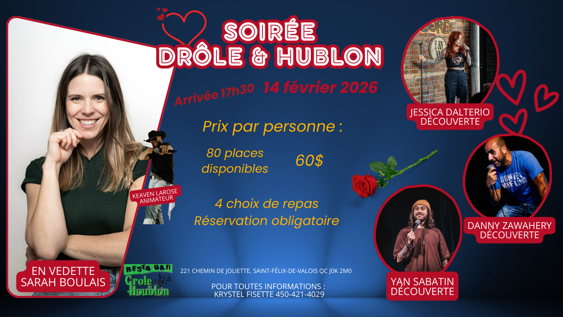 Soirée drôle & Hublon - 1ere Édition