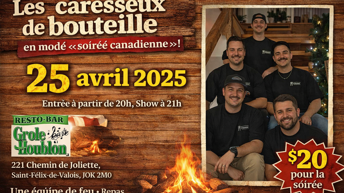 Les caresseux de bouteille en mode SOIRÉE CANADIENNE