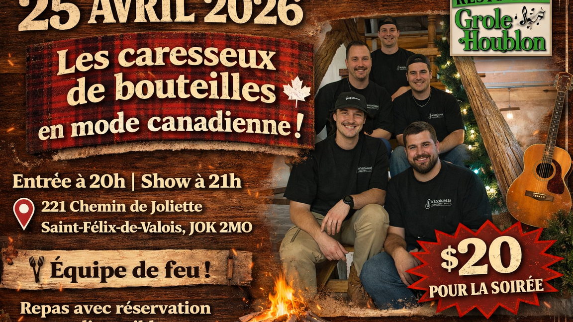 Les caresseux de bouteille en mode SOIRÉE CANADIENNE