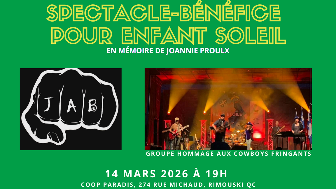 Spectacle-bénéfice pour Enfant Soleil