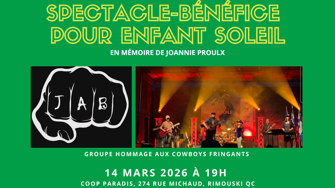 Spectacle-bénéfice pour Enfant Soleil