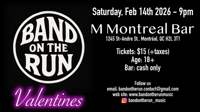 Band On The Run - Valentines
