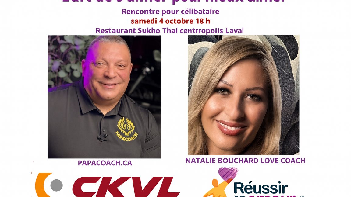 Souper Conference pour célibataires au Centropolis Laval - Restaurant Sukho Thaï