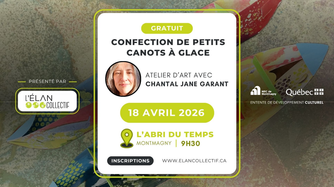 CONFECTION DE PETITS CANOTS À GLACE | ATELIER D’ART GRATUIT