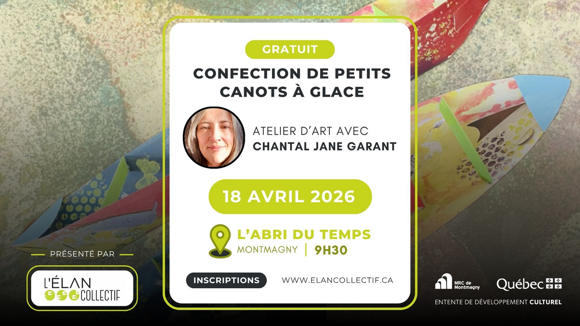 CONFECTION DE PETITS CANOTS À GLACE | ATELIER D’ART GRATUIT