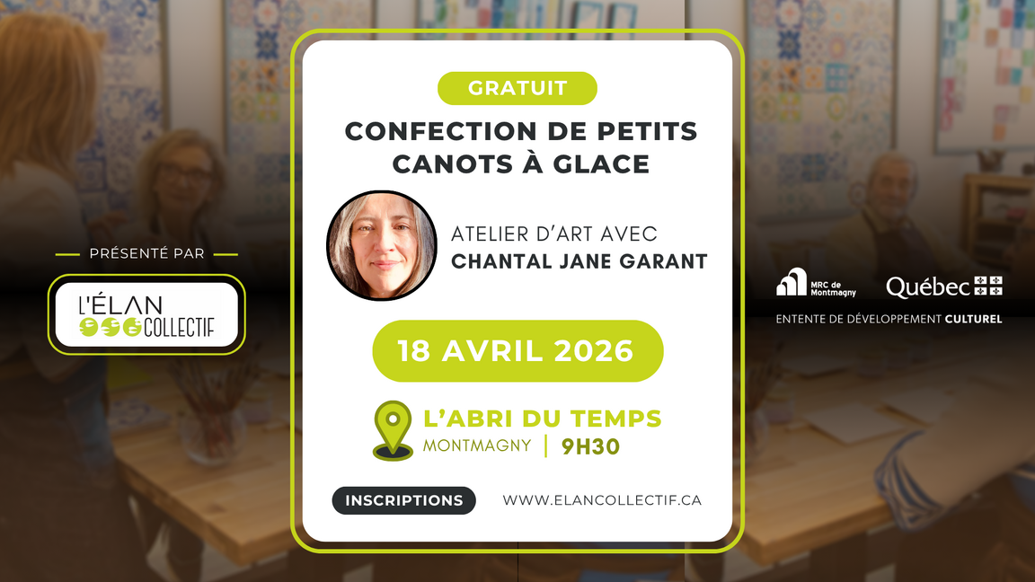 CONFECTION DE PETITS CANOTS À GLACE | ATELIER D’ART GRATUIT