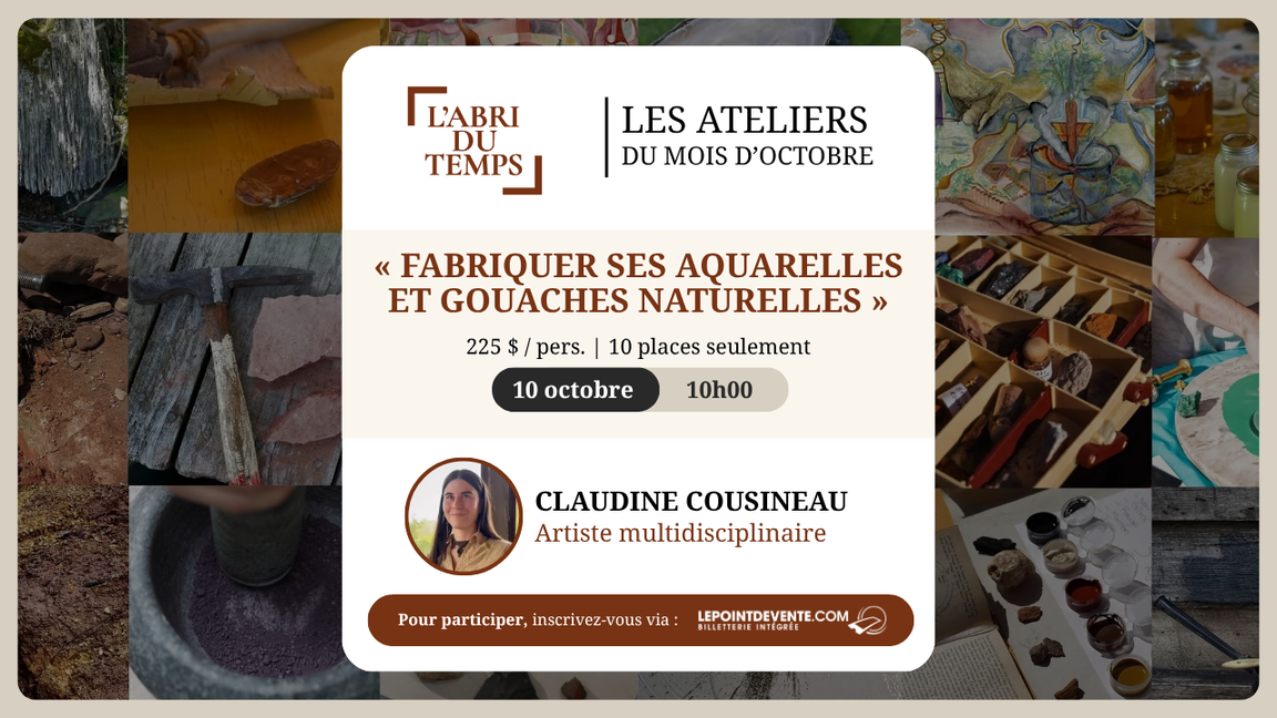 FABRIQUER SES AQUARELLES ET GOUACHES NATURELLES