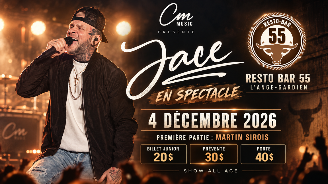 Jace en spectacle - Resto bar 55 à L’Ange-Gardien