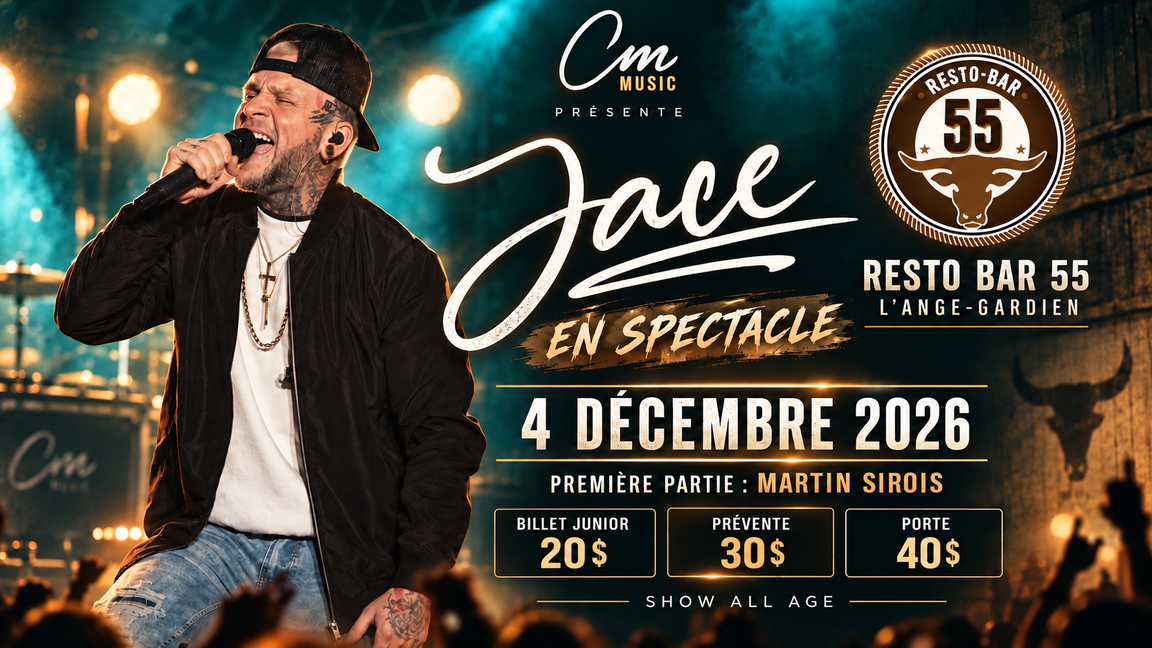 Jace en spectacle - Resto bar 55 à L’Ange-Gardien