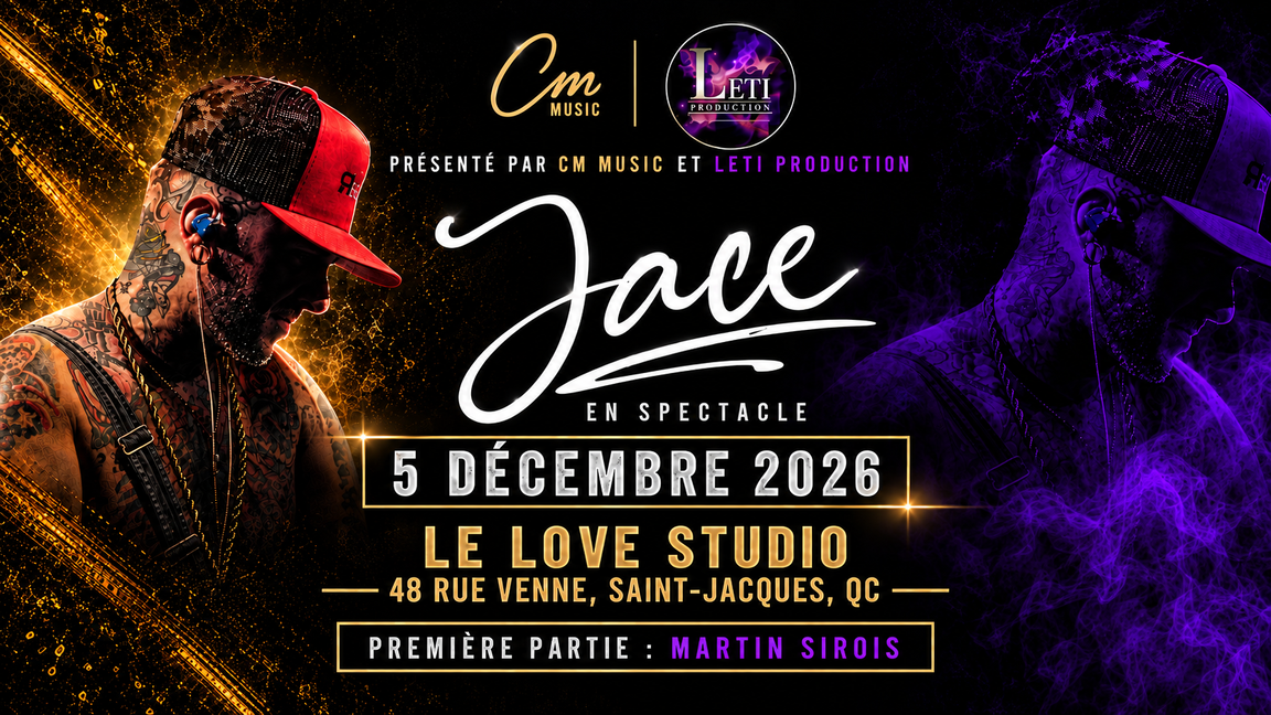 Jace en spectacle - Le Love Studio à St Jacques