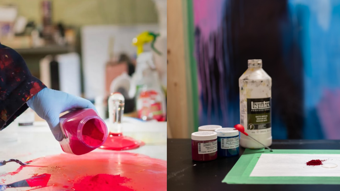 Atelier de fabrication de peinture – Julie Dumont
