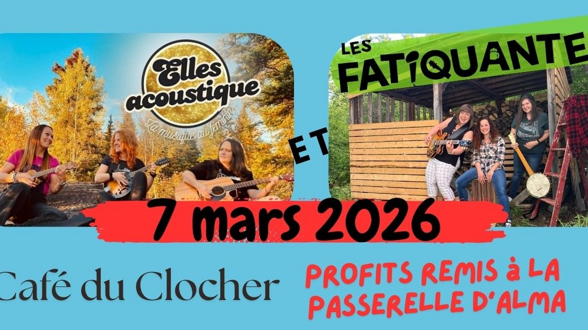 Journée de la Femme avec Elles Acoustiques & Les Fatiquantes au profit de La Passerelle Alma