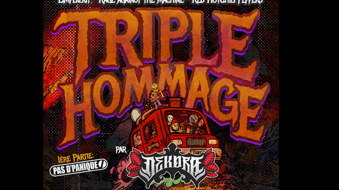 Triple hommage LimpBizkit - Rage against the machine - Chili Peppers par Dekora