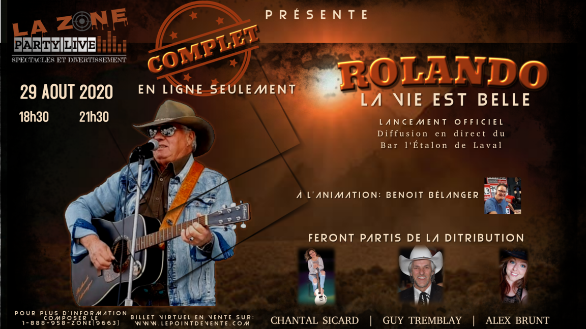 Lancement d'album La vie est belle - Rolando