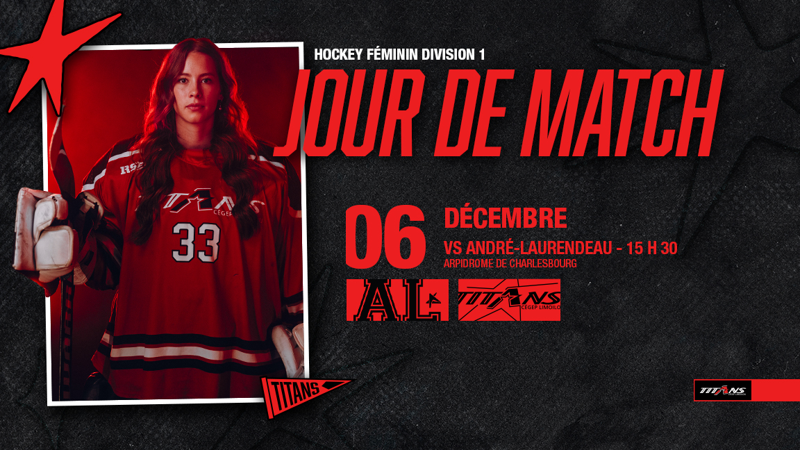 MATCH HOCKEY FÉMININ - LIMOILOU CONTRE ANDRÉ-LAURENDEAU