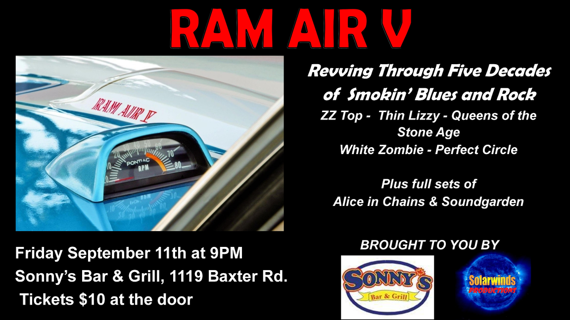 RAM AIR V - Revving Through Five Decades of  Smokin’ Blues and Rock
