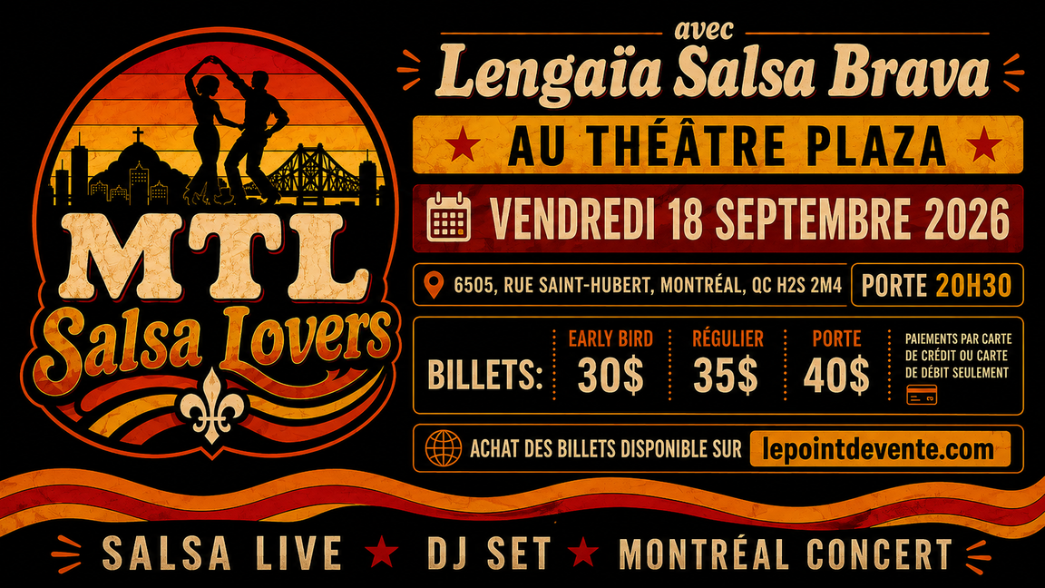 Montreal Salsa Lovers avec Lengaïa Salsa Brava