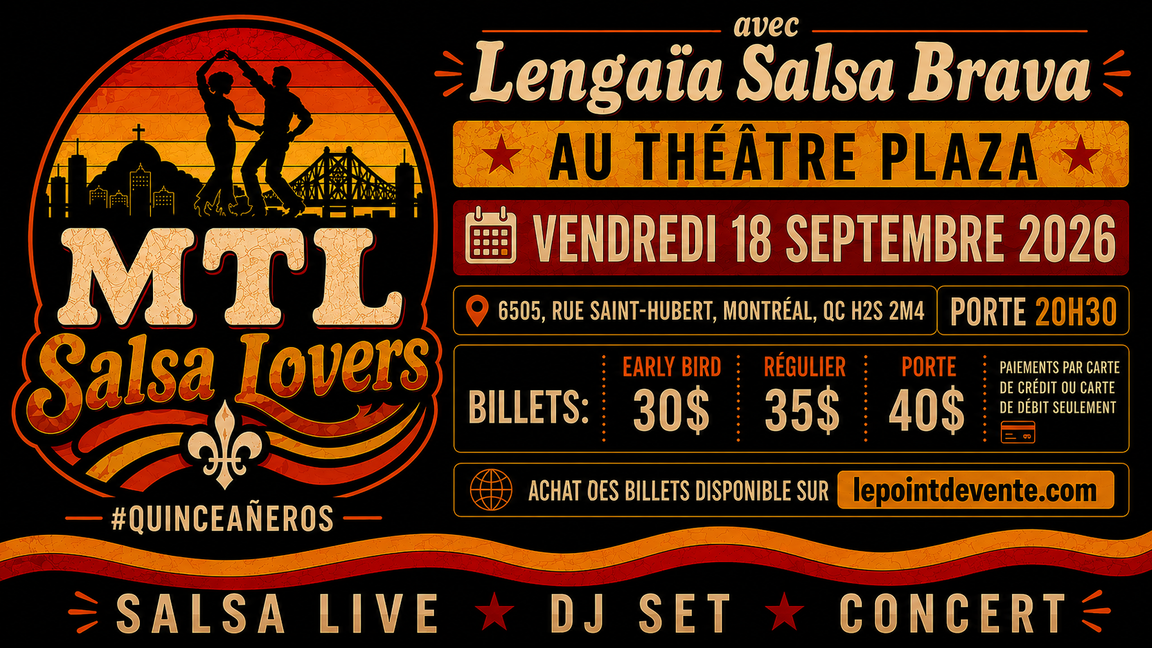 Montreal Salsa Lovers avec Lengaïa Salsa Brava