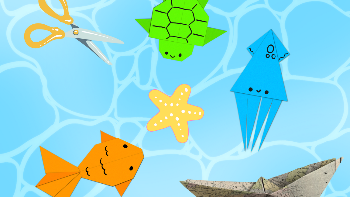 Aquarium en origamis