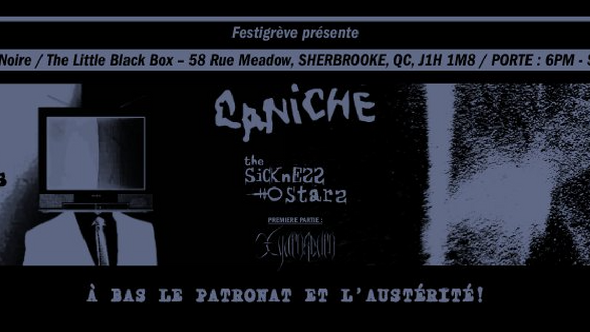 Caniche / The Sickness stars + Xyaroscuro