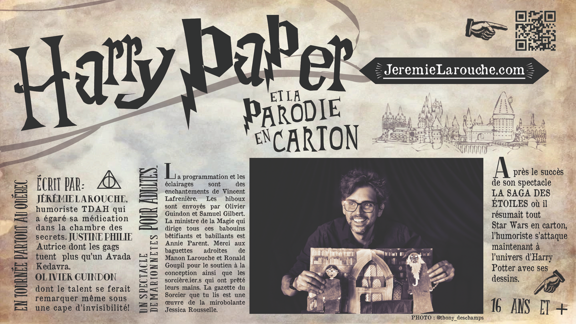 HARRY PAPER et la parodie en carton