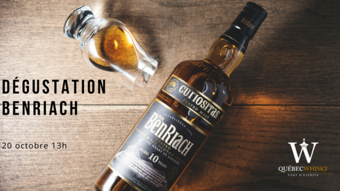 Dégustation de whiskys - Verticale de Benriach