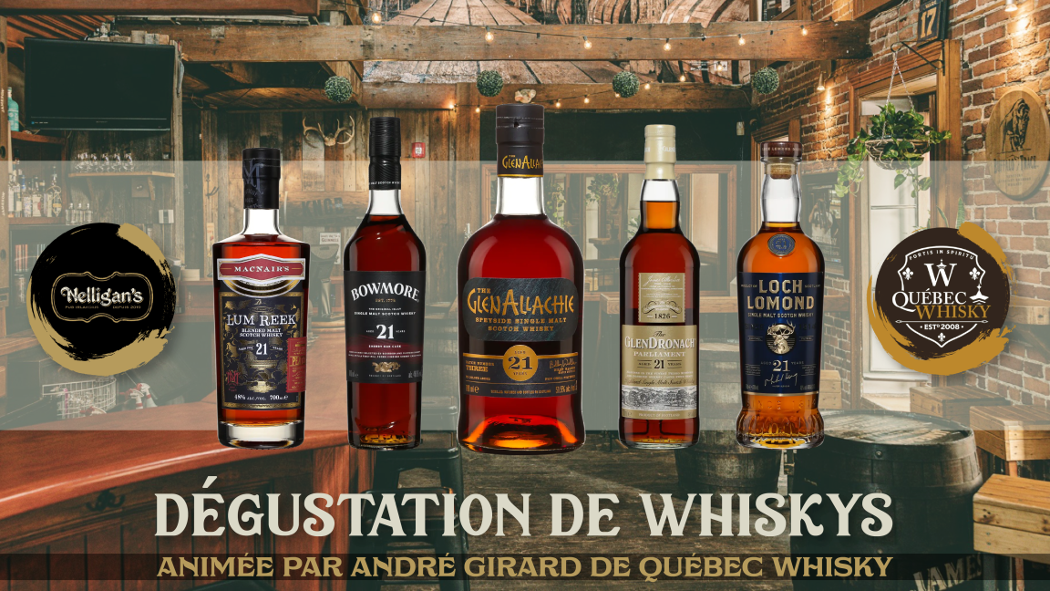 Dégustation de Whiskys 21 ans - Édition Limitée