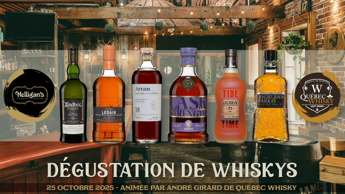 Dégustation de Whiskys - L’Atlas des îles en six malts