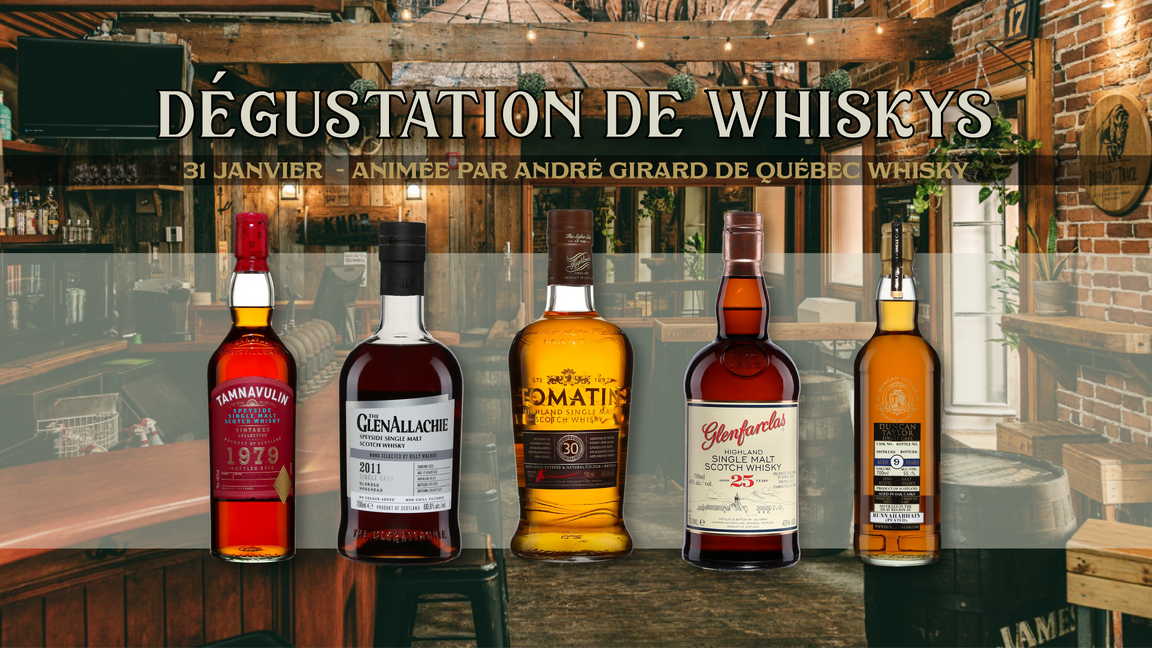 Dégustation de Whiskys - Trésors écossais de 2014 à 1979
