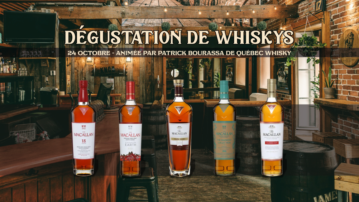Dégustation de Whiskys - The Macallan Experience