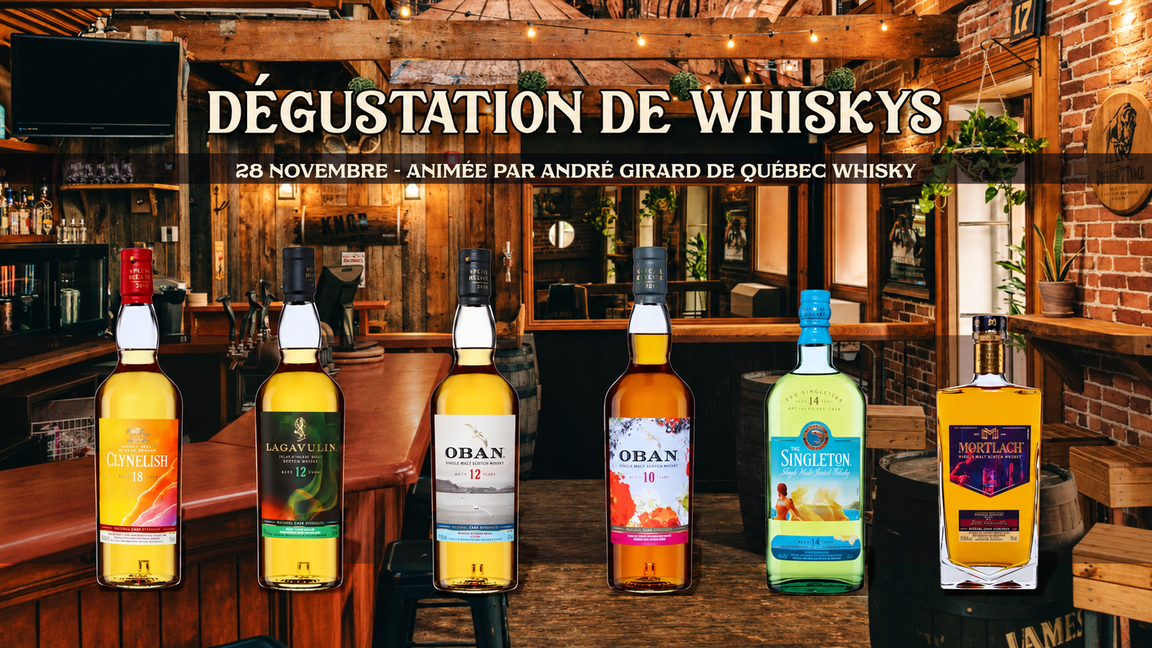 Dégustation de Whiskys - L’art des fûts, l’audace des malts