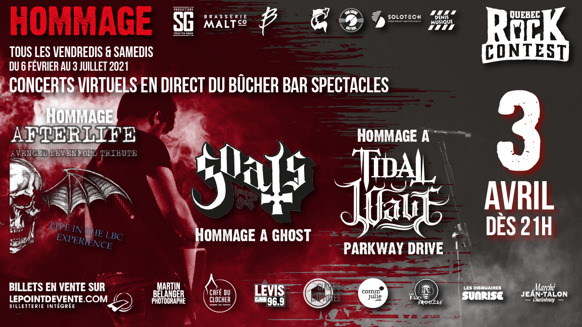 Concert virtuel : Hommage à Parkway Drive & Hommage à Ghost